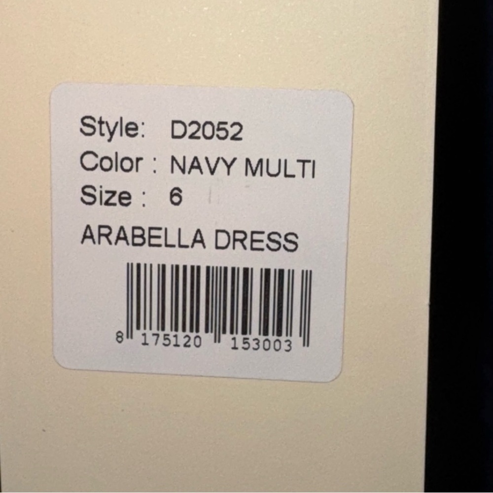 Candela Arabella Dress Navy Embroidered Pleated Open Back - Picture 10 of 16